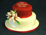 2 Tier Ruby Wedding